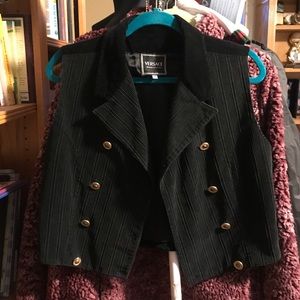 vintage velvet versace jeans couture vest